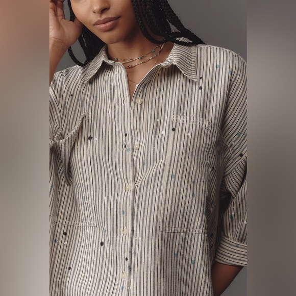 NWT‎ Anthropologie Pilcro Studio Smock Buttondown Shirt 3X Plus - Picture 6 of 15